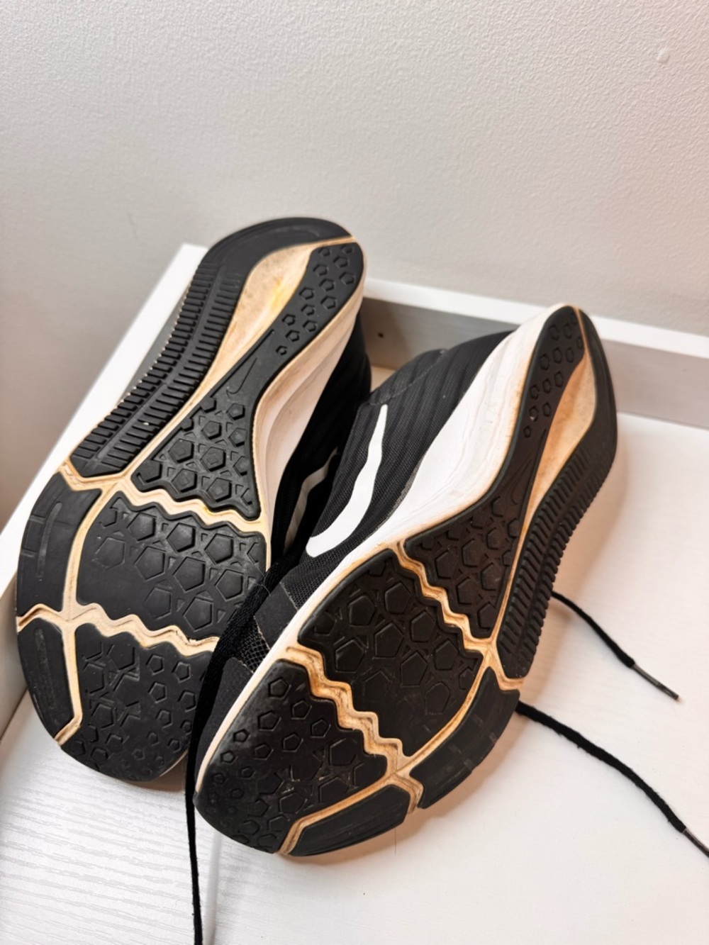 Nike Black Sneakers with White Swoosh - Kids - Picture 3 of 4